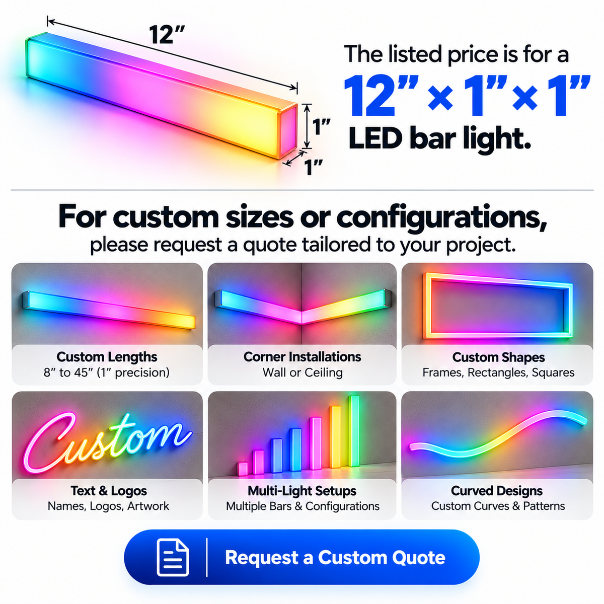 Custom LED Wall Art Create Your Own