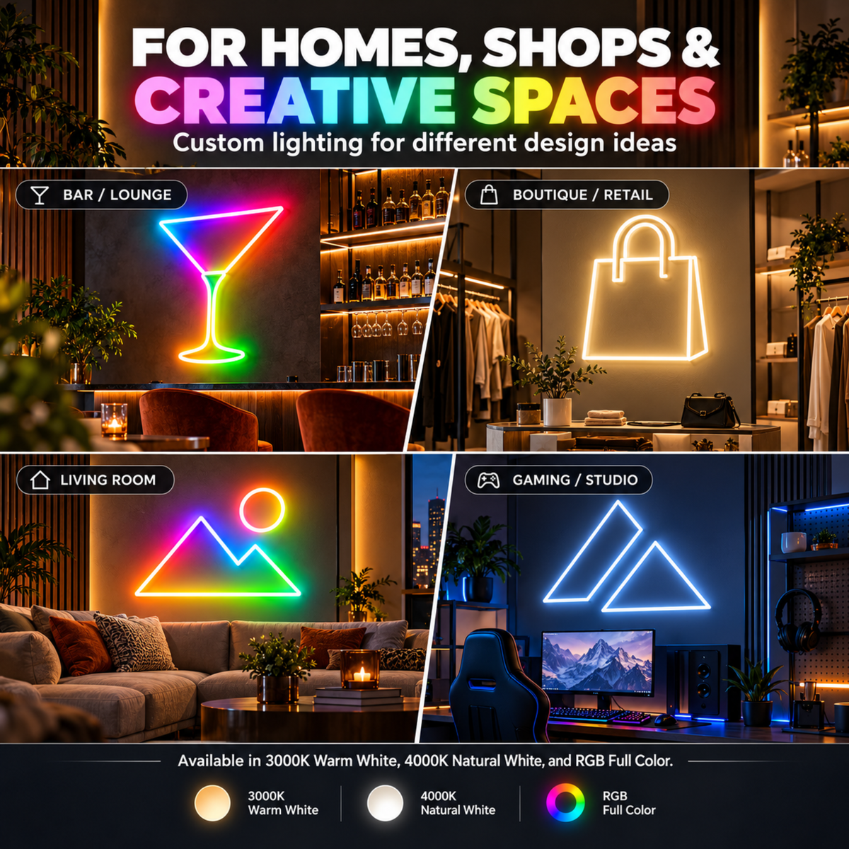 Custom LED Wall Art Create Your Own