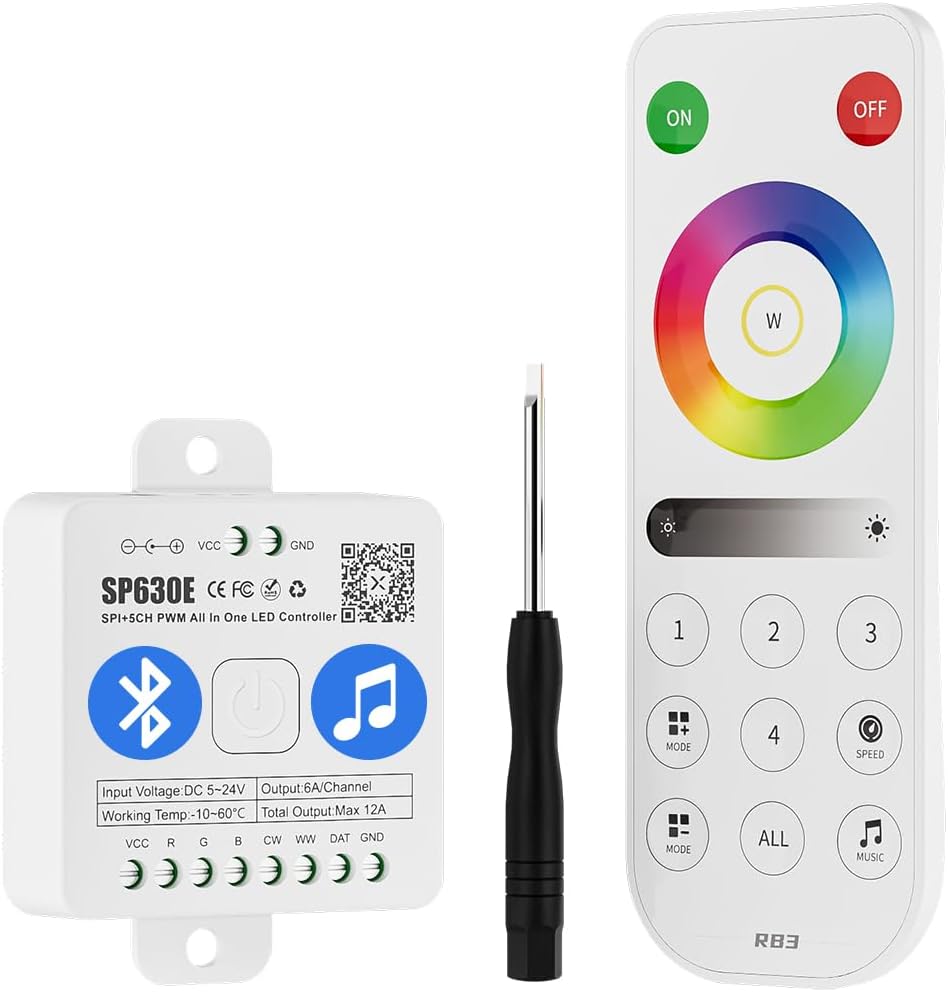 Bluetooth RGB Controller + Remote Control Kit