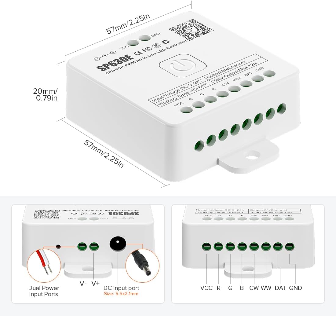 Bluetooth RGB Controller + Remote Control Kit