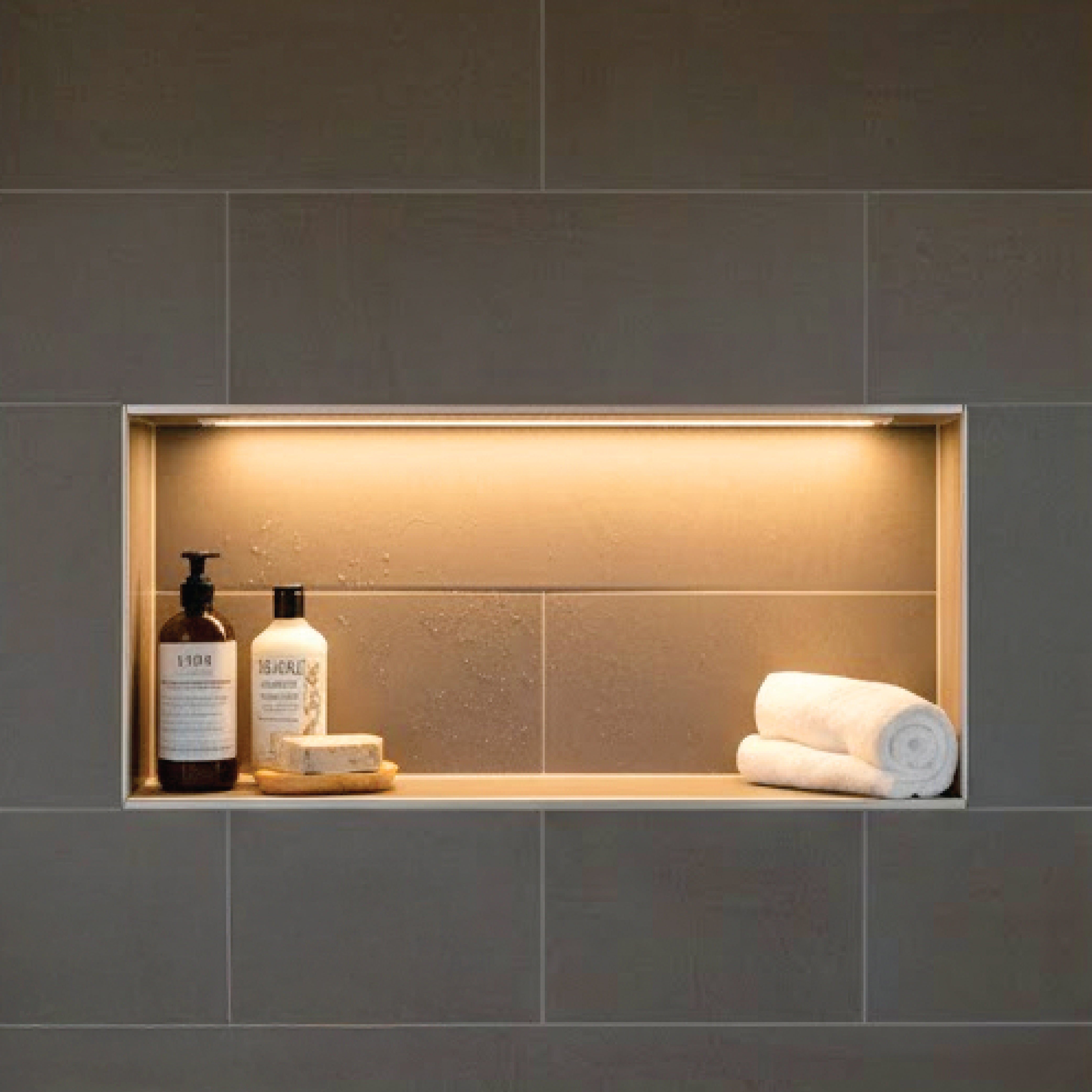 2700K Warm White - Shower Niche Lighting Installation Kit – Made to Order