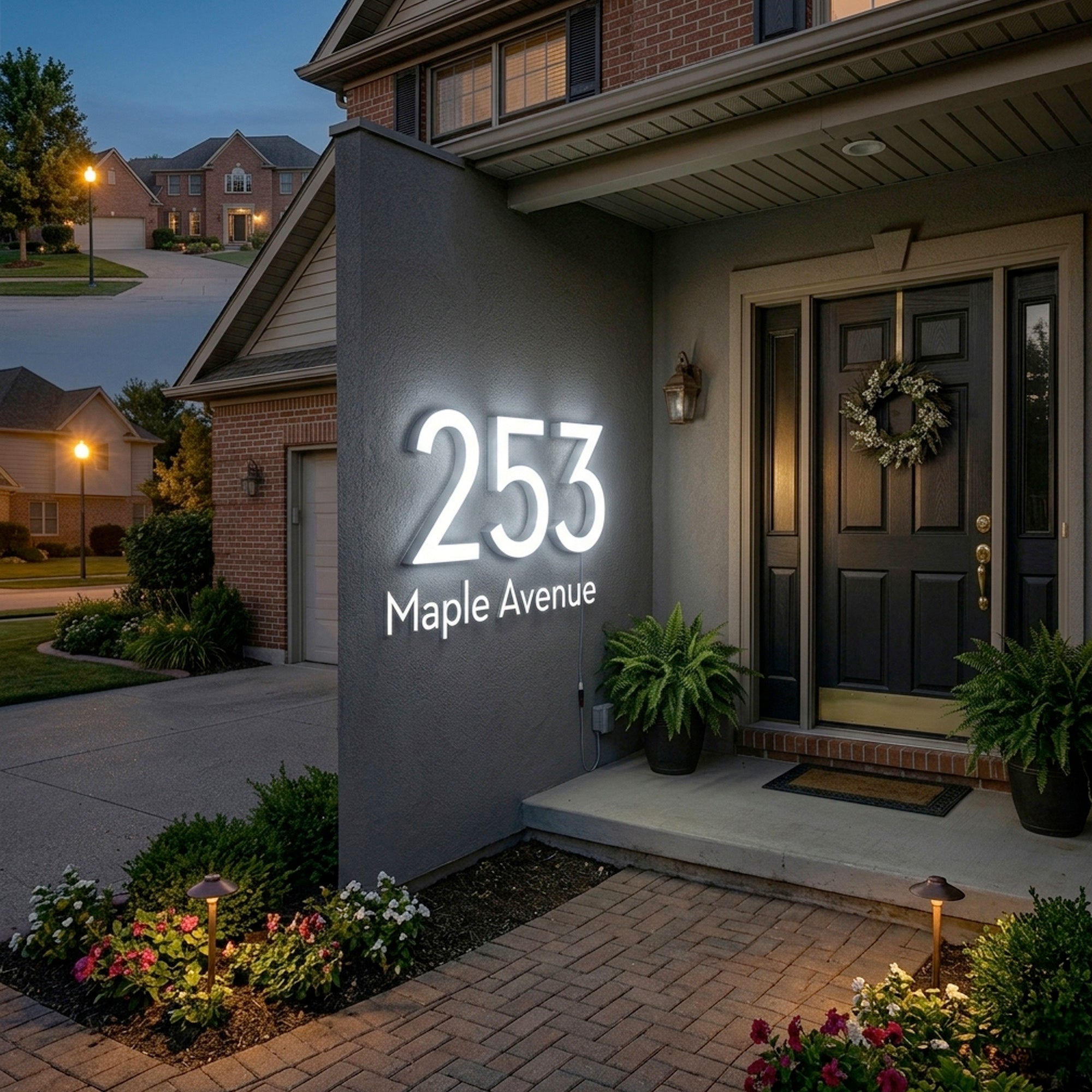 Pro-Grade Weatherproof LED Address Sign