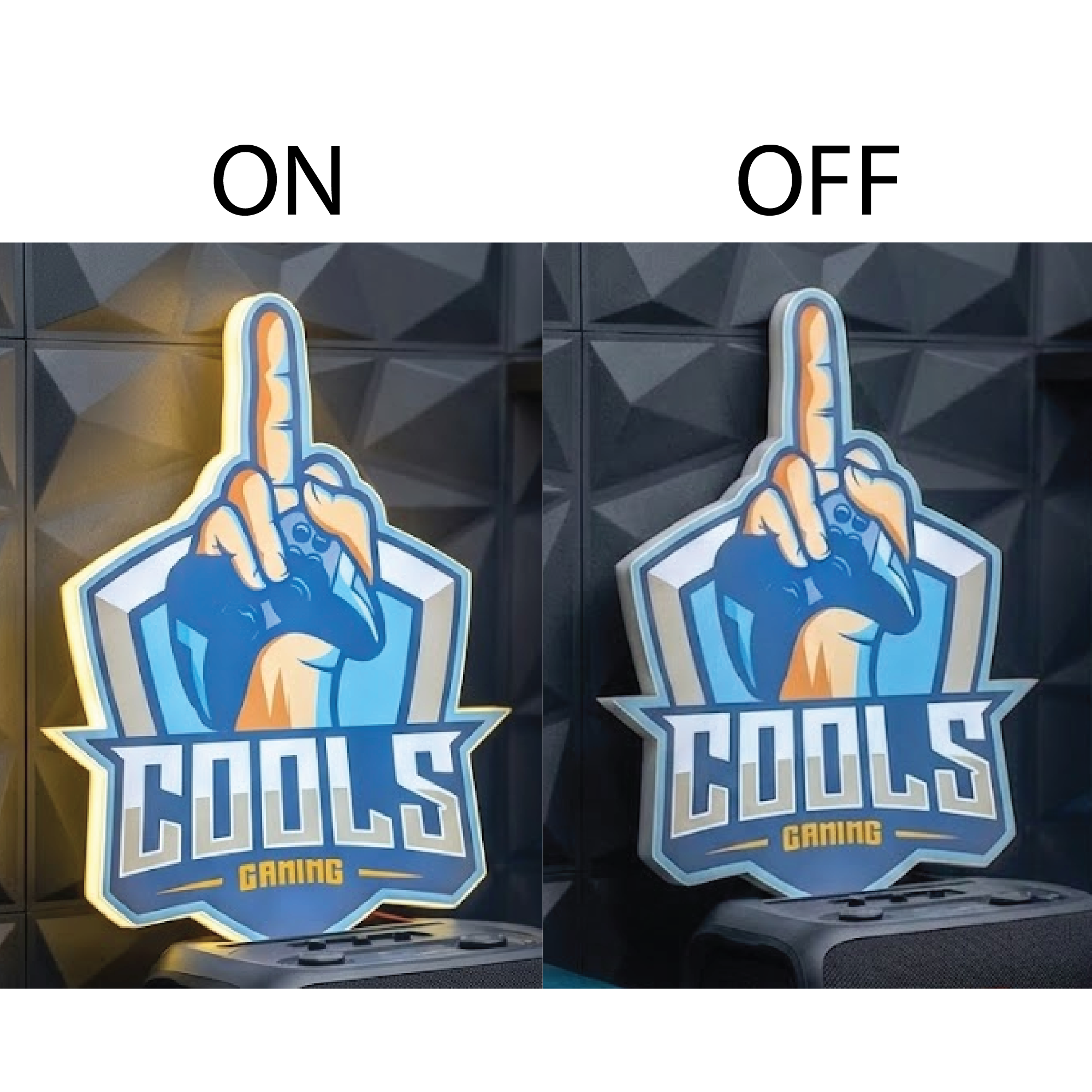 Cools Gaming LED Lightbox Sign - Custom Esports Wall Decor
