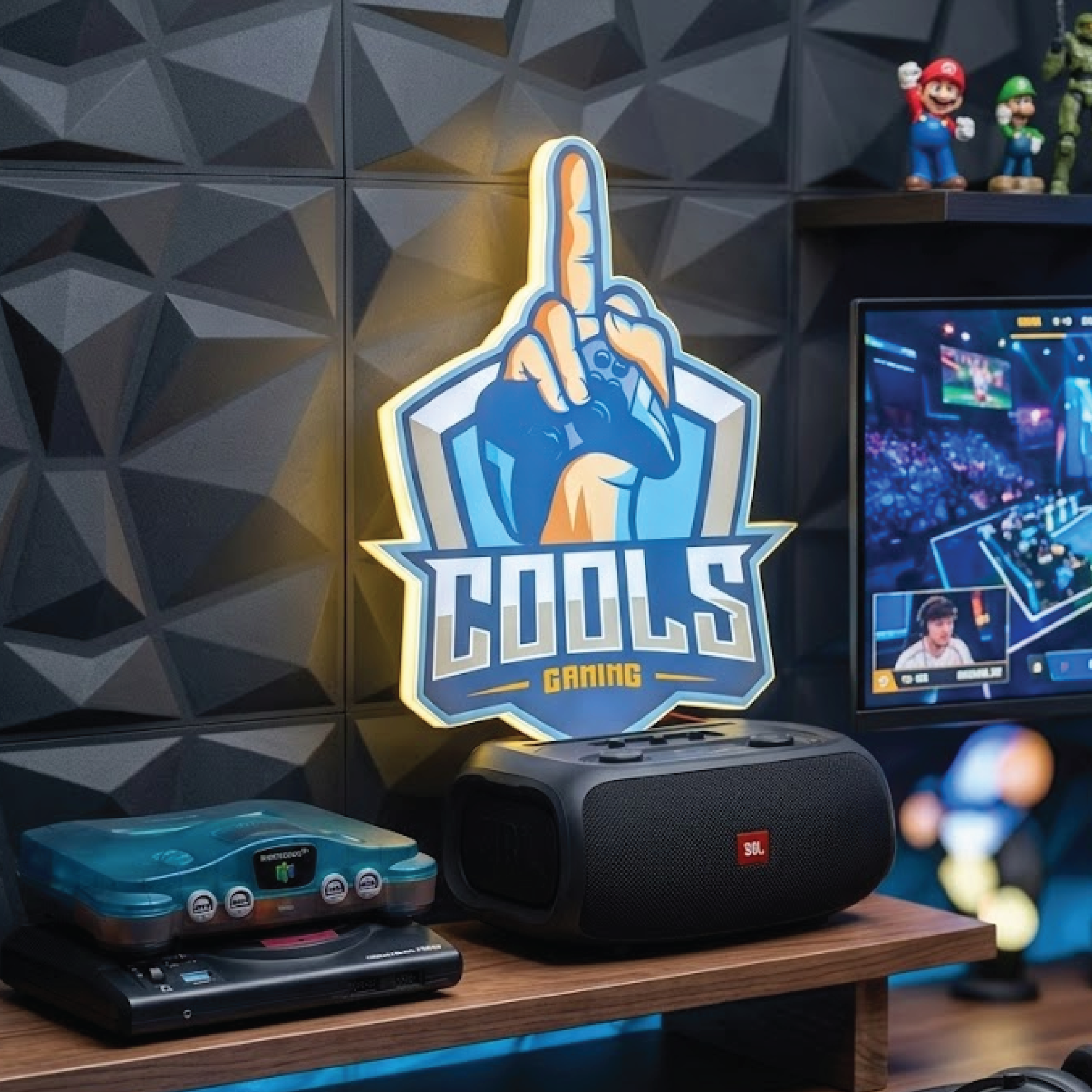 Cools Gaming LED Lightbox Sign - Custom Esports Wall Decor