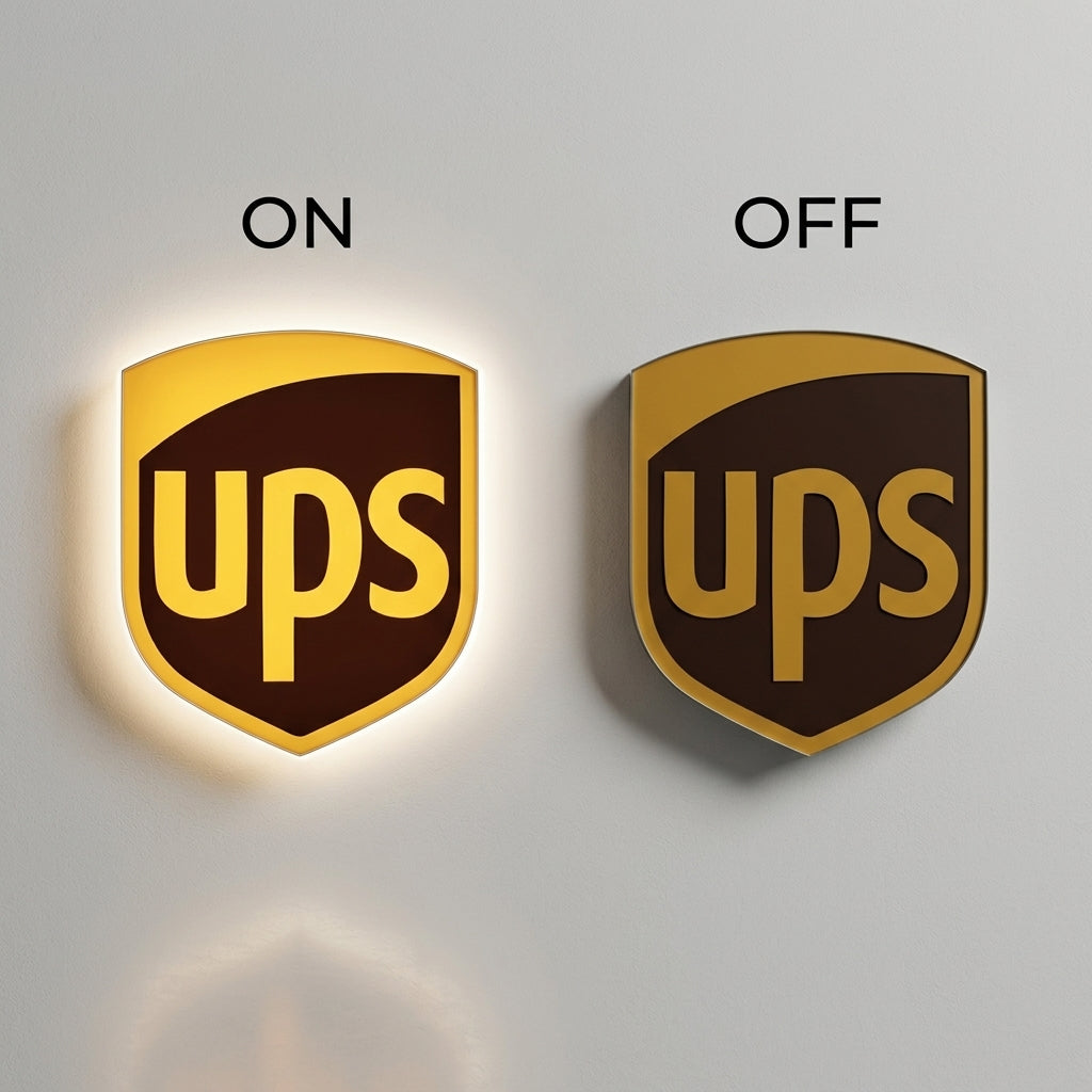 Shipping Company Inspired LED Light Box Sign – Premium Illuminated Wall Décor