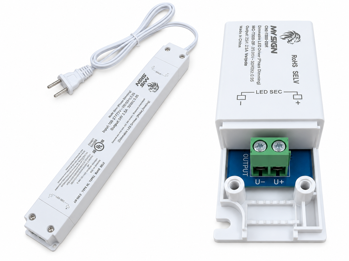 12V 60W Dimmable LED Driver with AC Power Cord – LED Power Supply