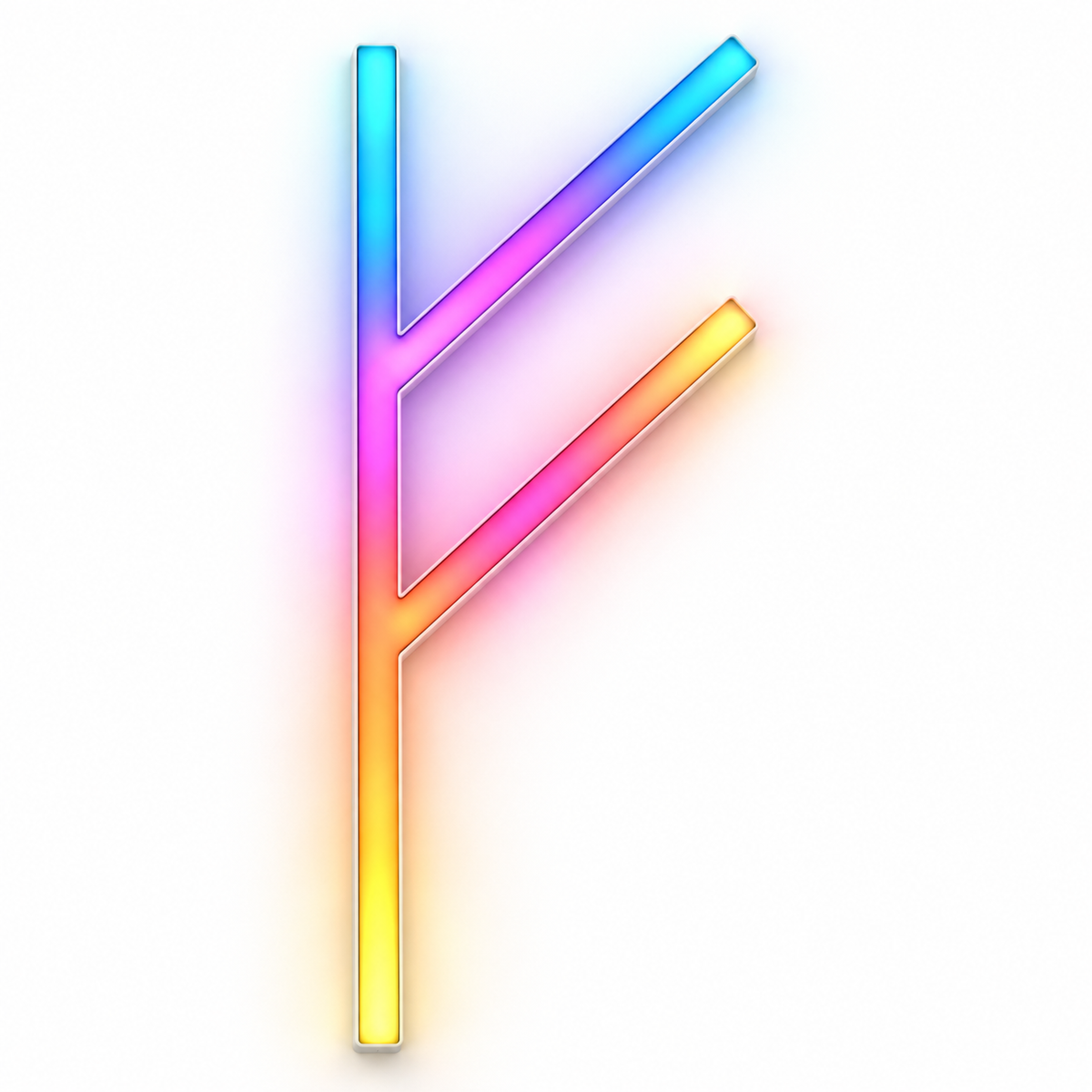 Fehu Rune RGB LED Wall Light – 24″