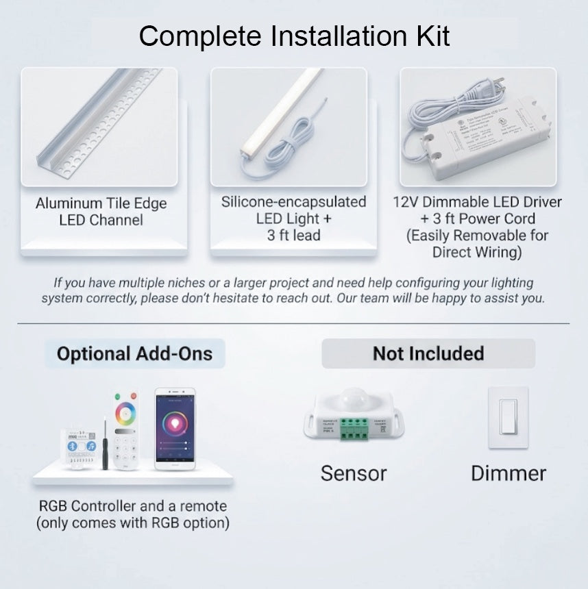 Create Your Dream Shower Niche Lighting