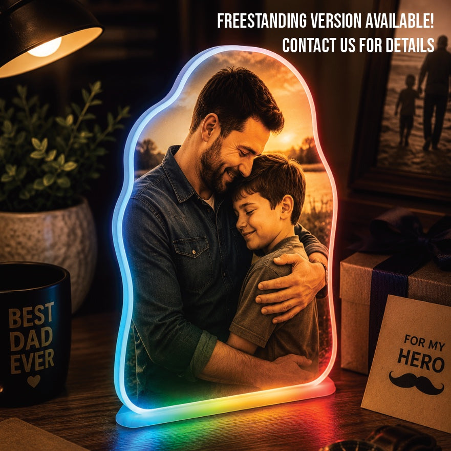 Turn Your Drawing, Logo, or Graphic into a Personalized LED Custom Shaped Lightbox