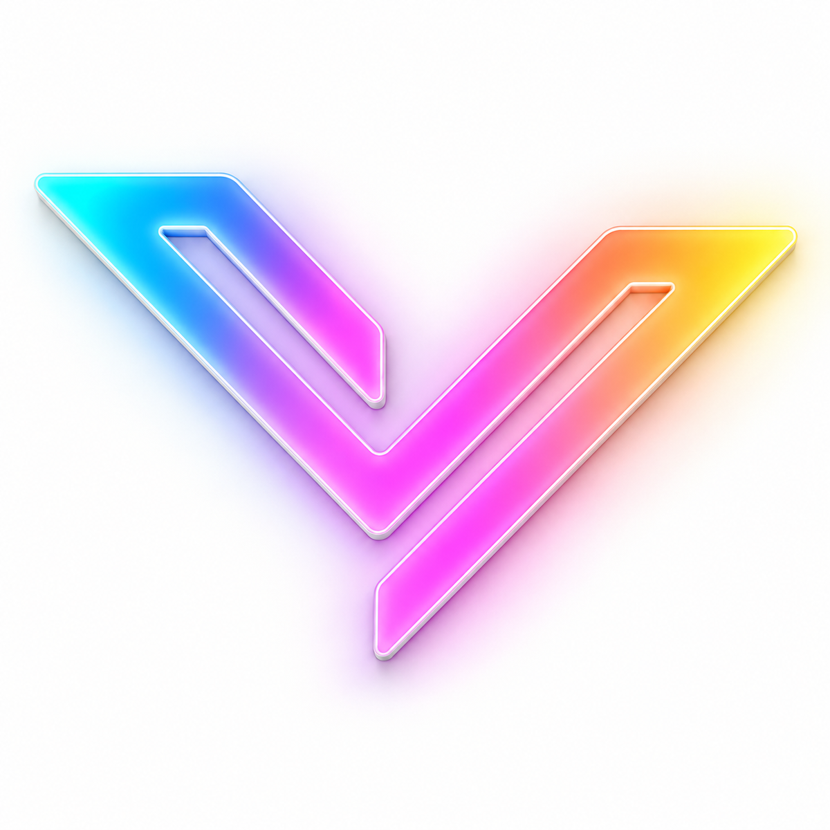Angular RGB LED Wall Light — 24″