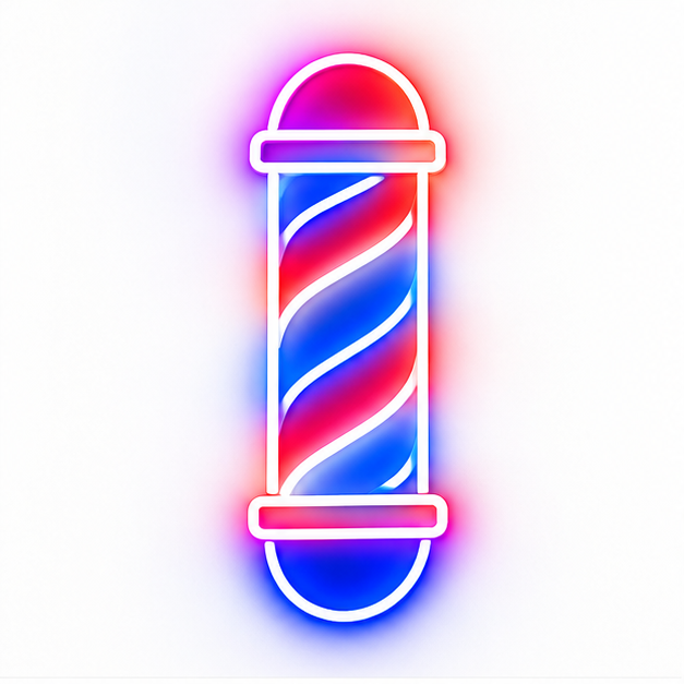 Barber Pole RGB LED Wall Light — 24″ Tall