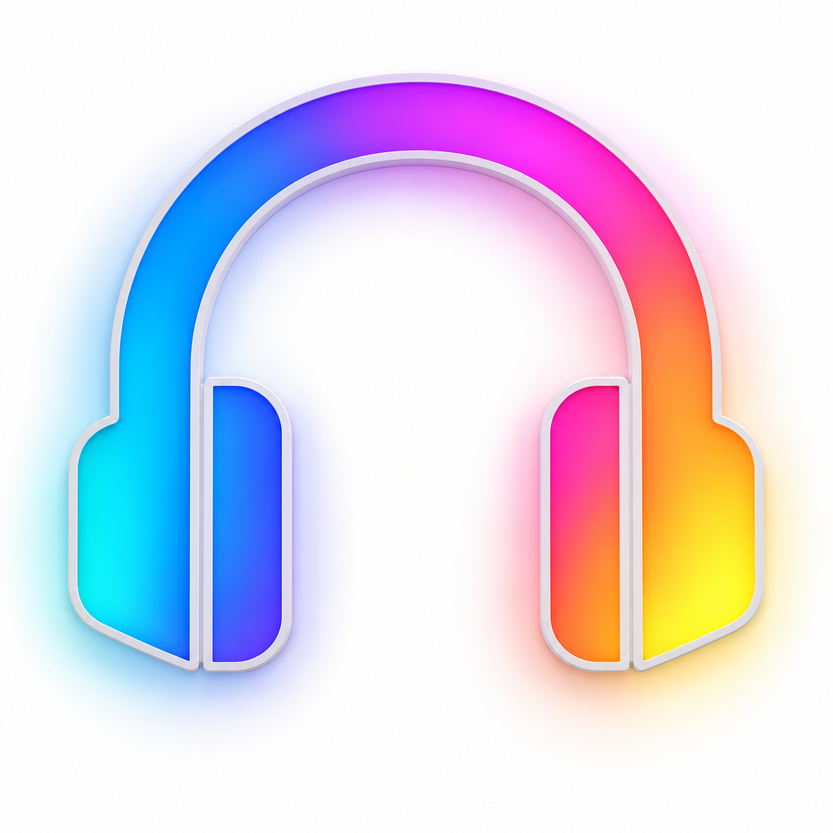 Headphones RGB LED Wall Light — 24″ Wide (Provisional)