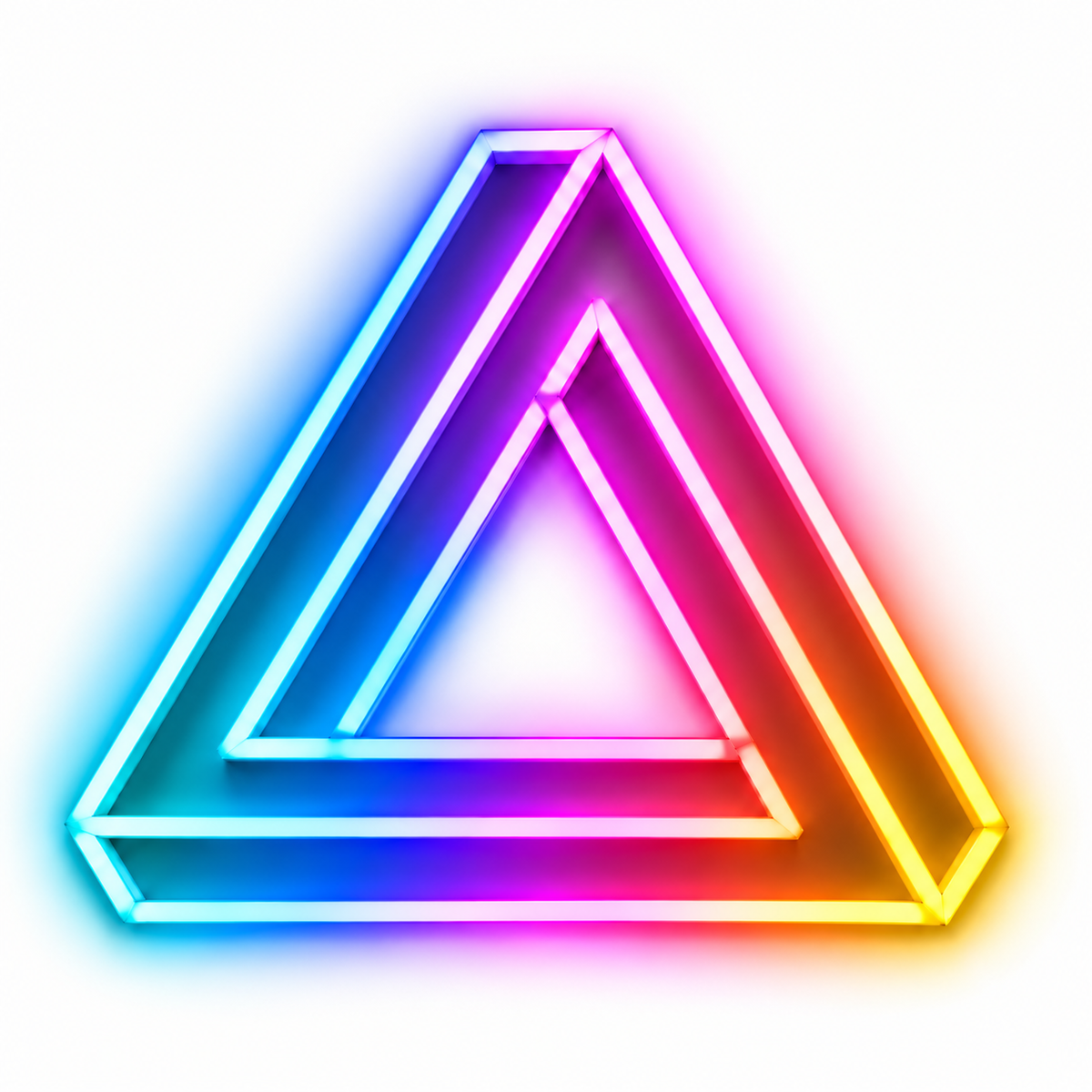 Impossible Triangle RGB LED Wall Light — 24″