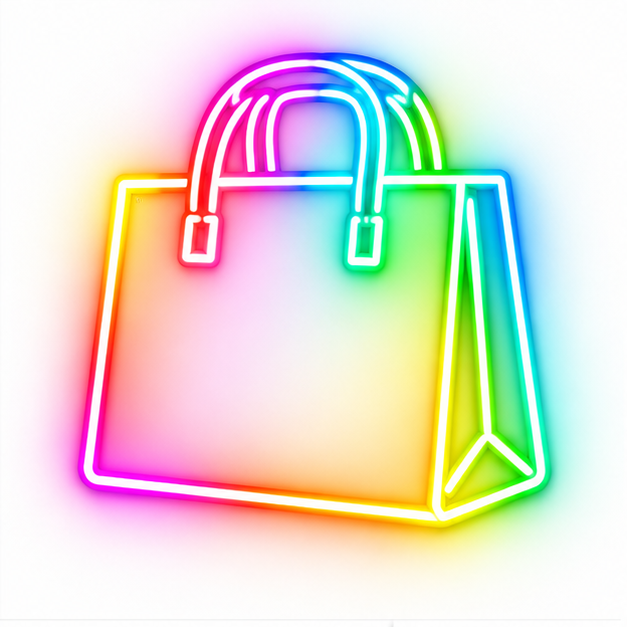 Shopping Bag RGB LED Wall Light — 24″ Wide