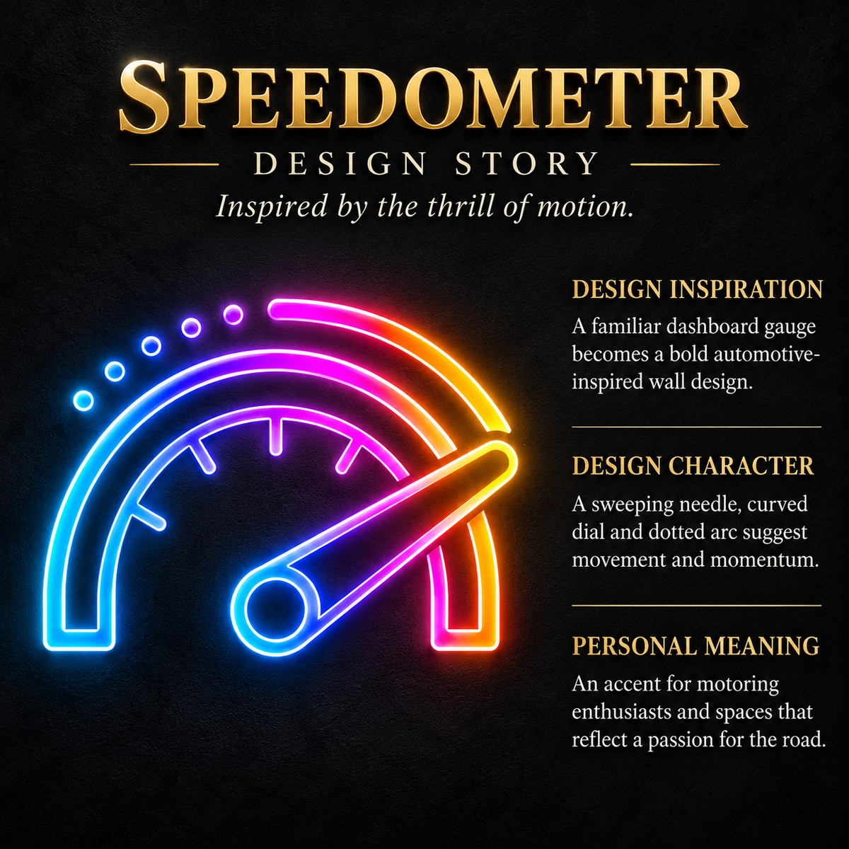Speedometer RGB LED Wall Light — 24″