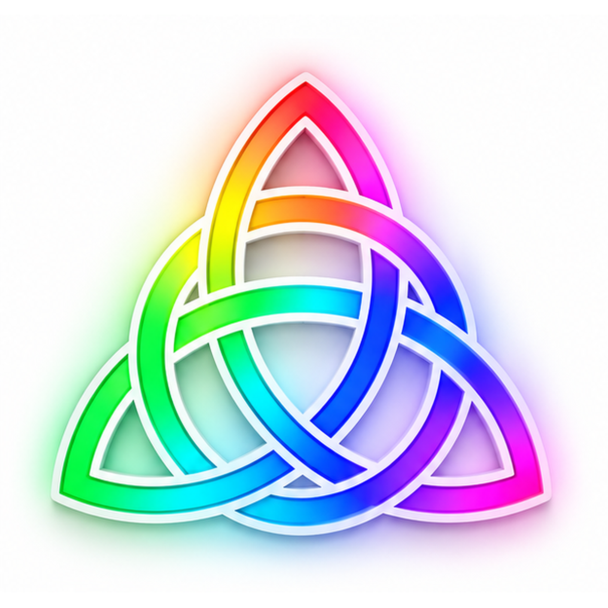 Triquetra Celtic Knot RGB LED Wall Light — 24″ Wide (Provisional)