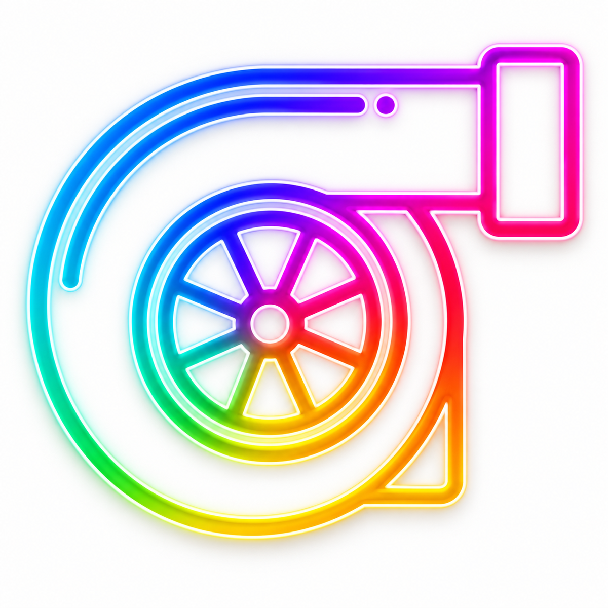 Turbocharger RGB LED Wall Light — 24″