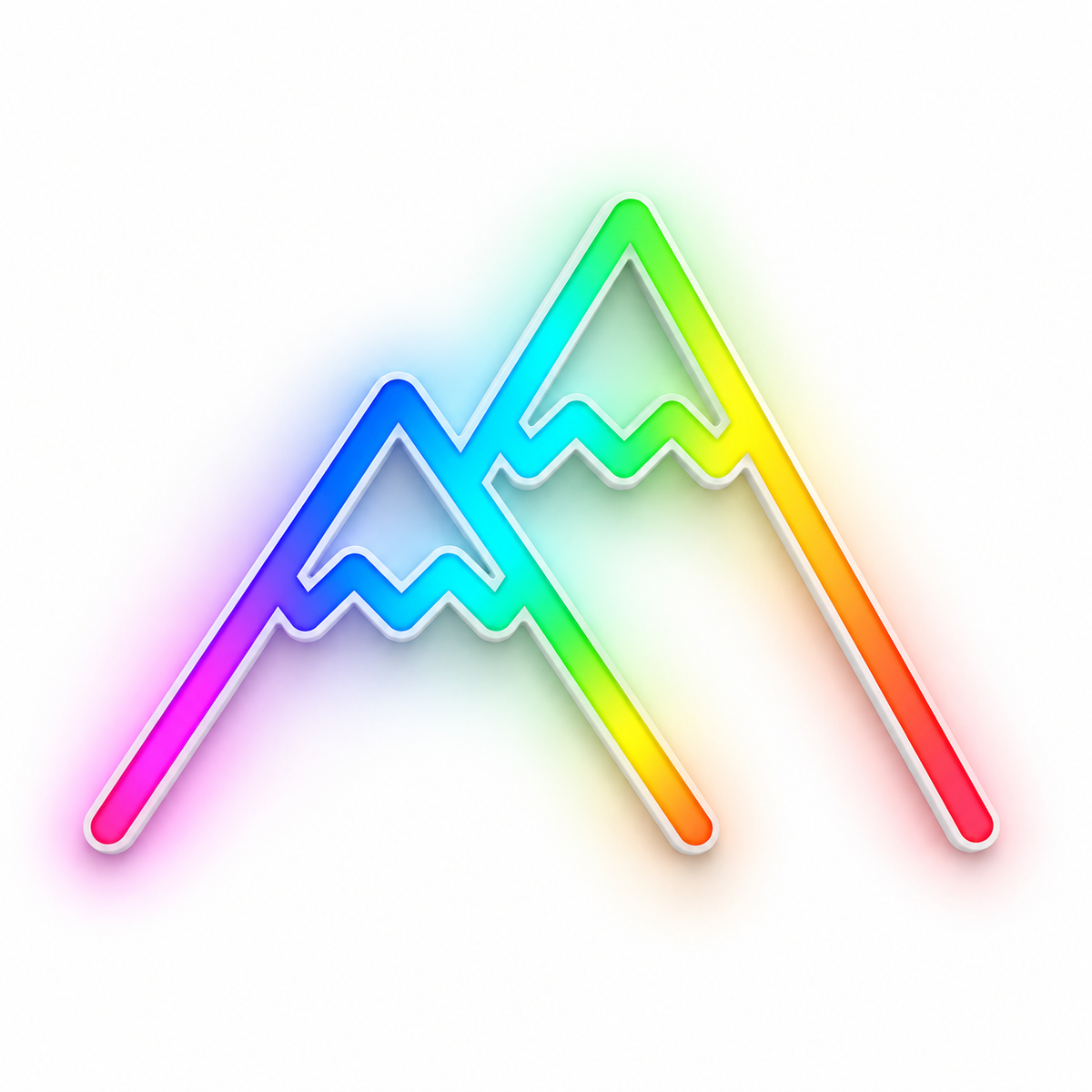 Twin Mountain Peaks RGB LED Wall Light