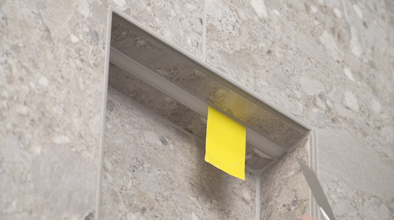 How to replace a shower niche LED without removing the tile.
