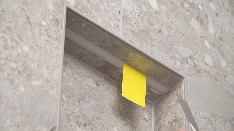 How to replace a shower niche LED without removing the tile.