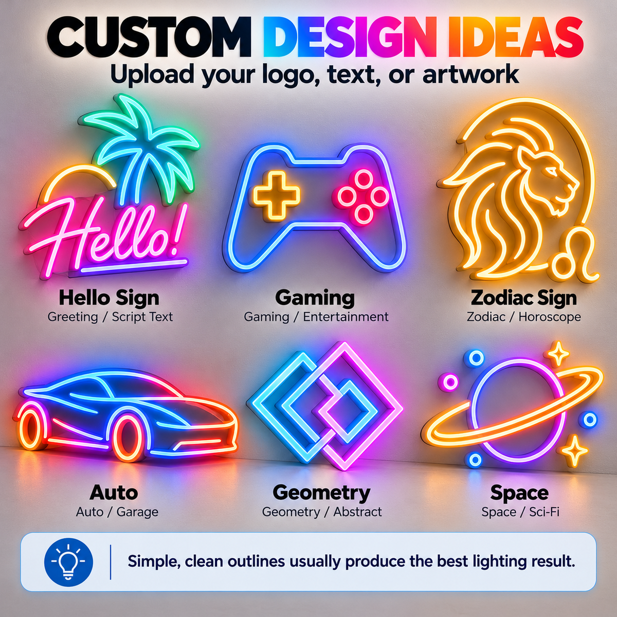 Custom LED Wall Art Create Your Own