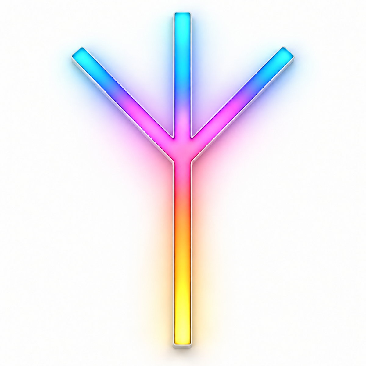 Algiz Rune RGB LED Wall Light — 24″