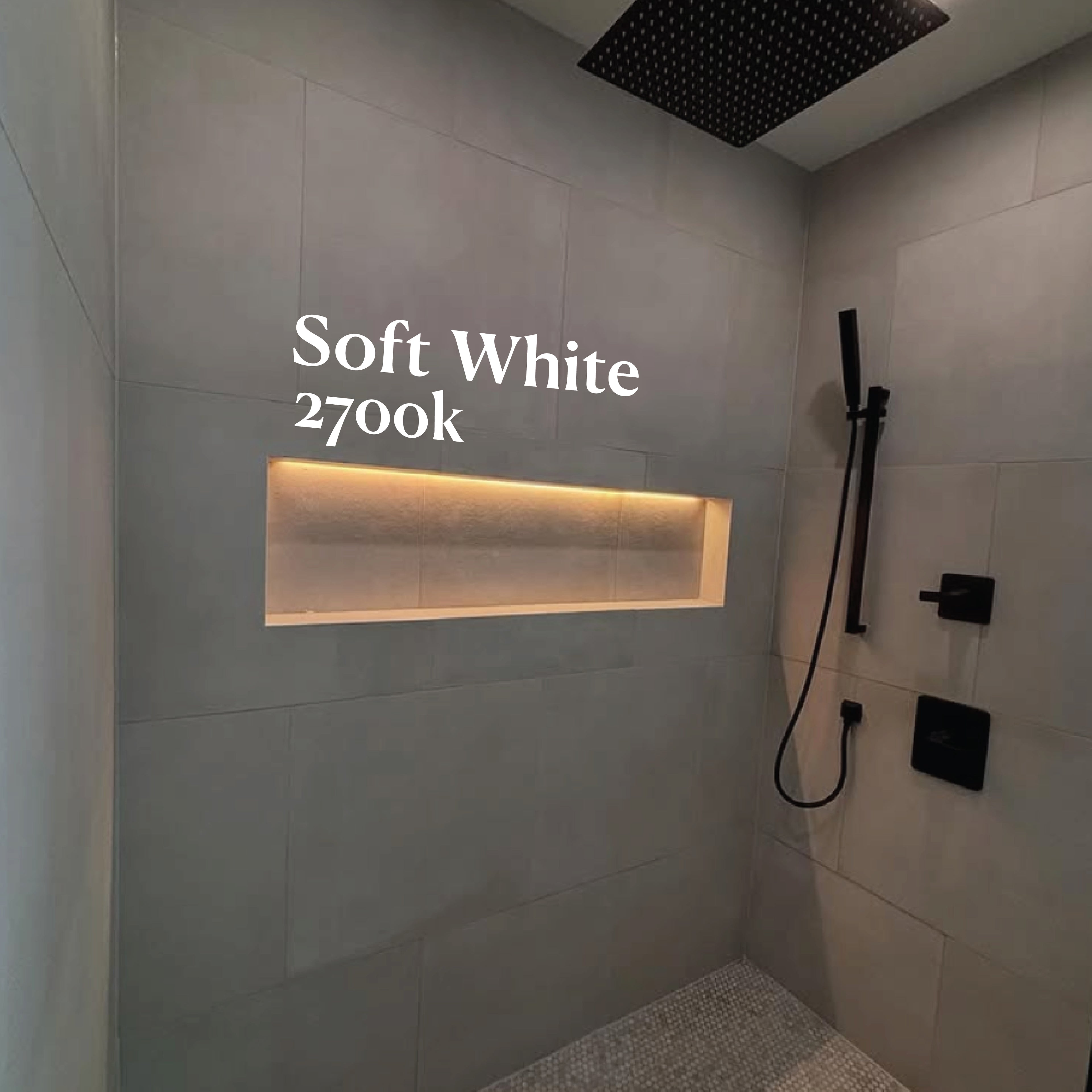 2700K Warm White - Shower Niche Lighting Installation Kit – Made to Order