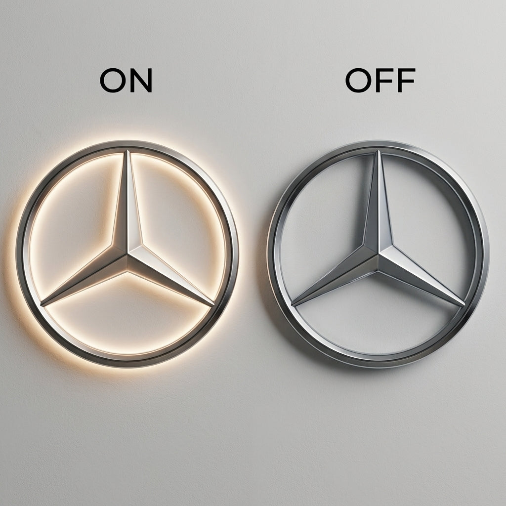 Custom Car Logo LED Lightbox Sign – Premium Illuminated Wall Decor