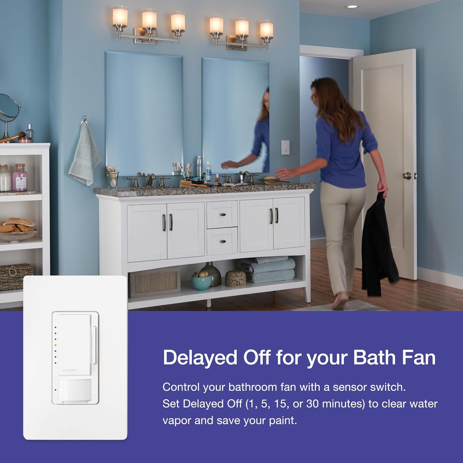 LED+ Motion Sensor Dimmer Switch (Lutron)