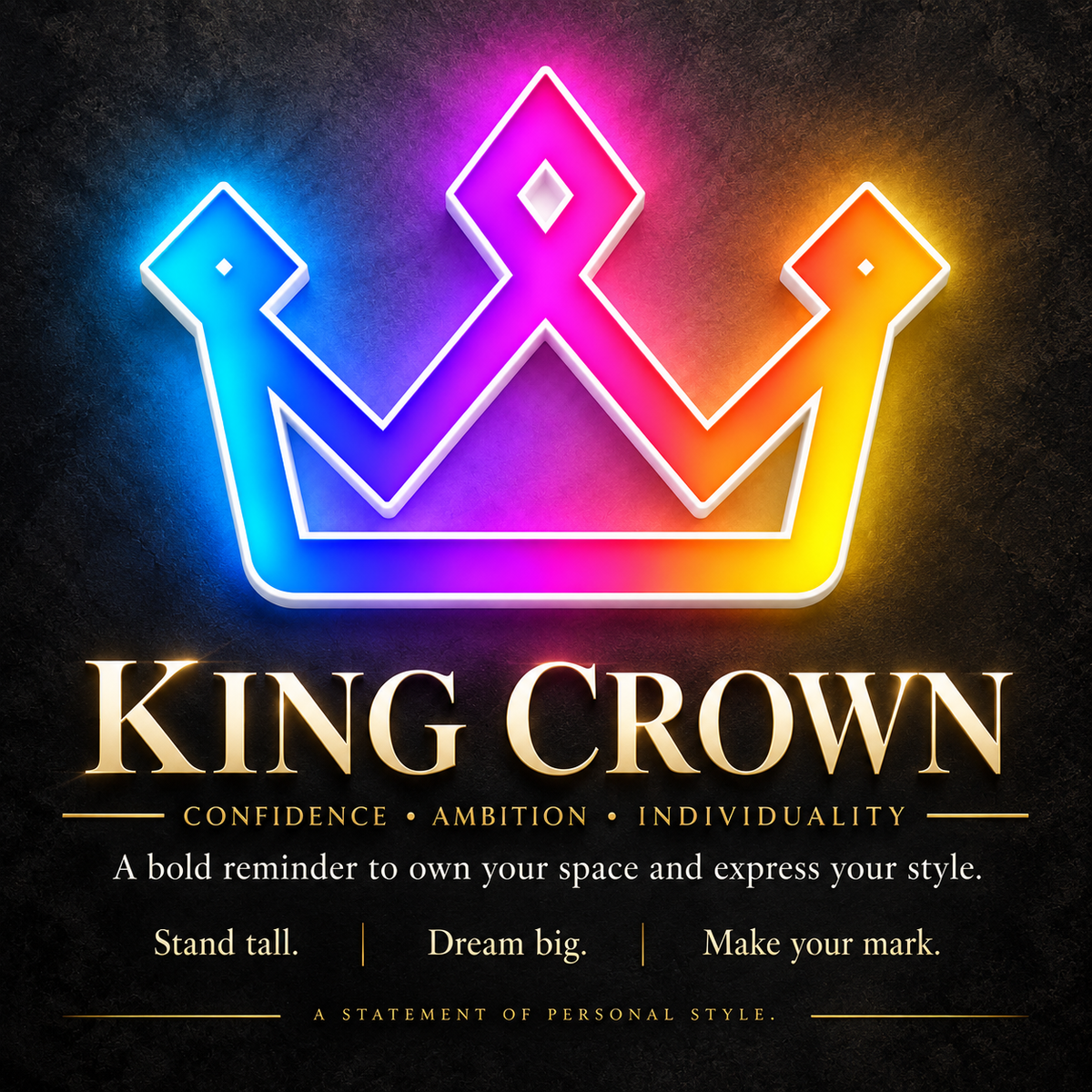 King Crown RGB LED Wall Light — 20″