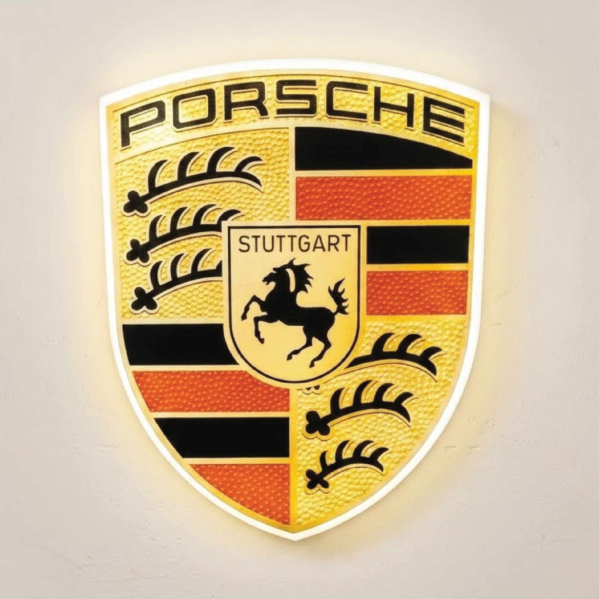 Porsche LED Lightbox Sign – Custom Illuminated Wall Decor