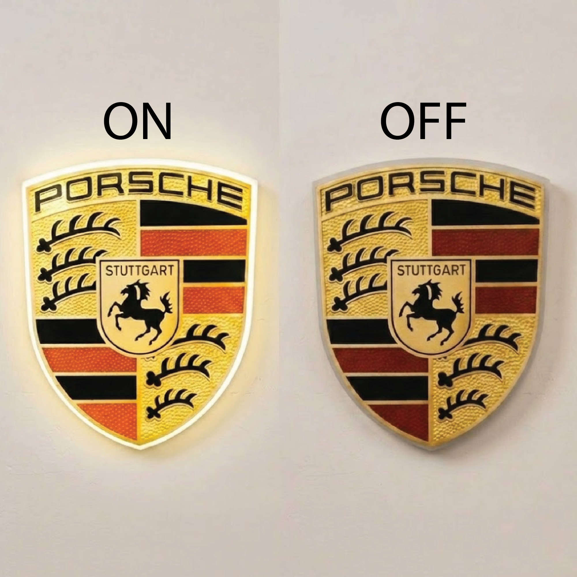 Porsche LED Lightbox Sign – Custom Illuminated Wall Decor