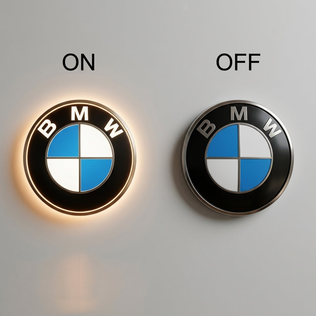 Custom Car Logo LED Lightbox Sign – Premium Illuminated Wall Decor