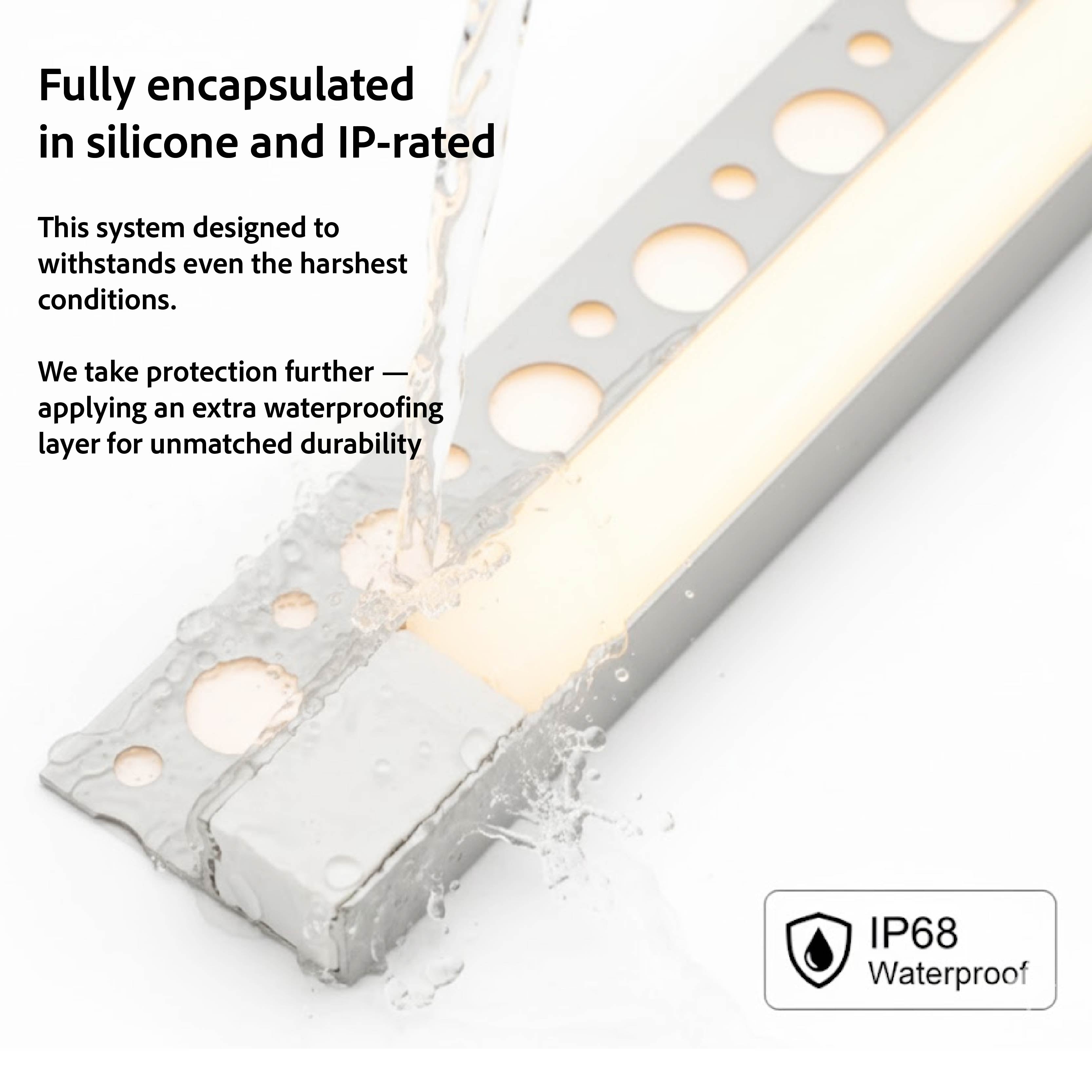 6000K Daylight - Shower Niche Lighting Installation Kit – Made to Order