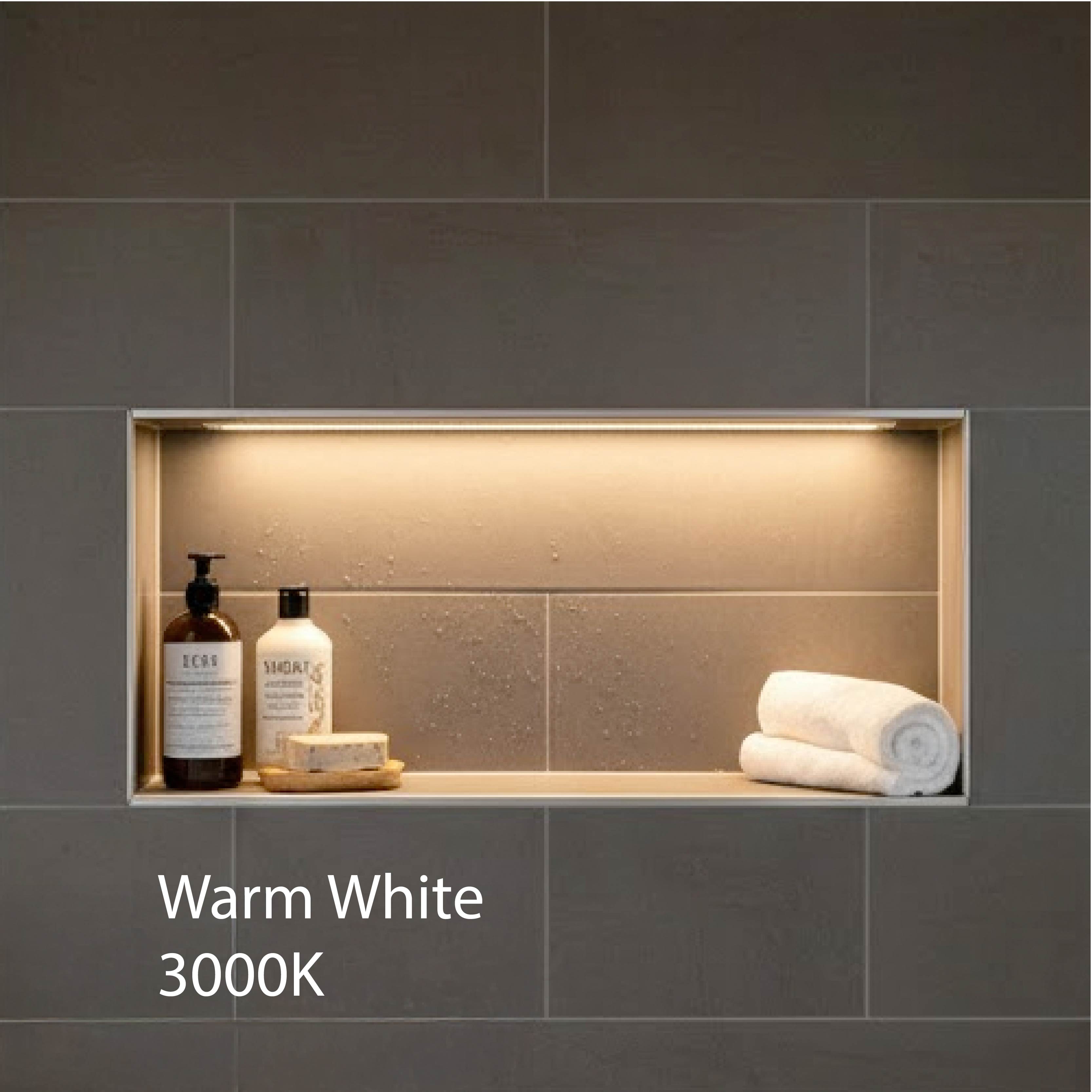 3000K Warm White - Shower Niche Lighting Installation Kit – Made to Order