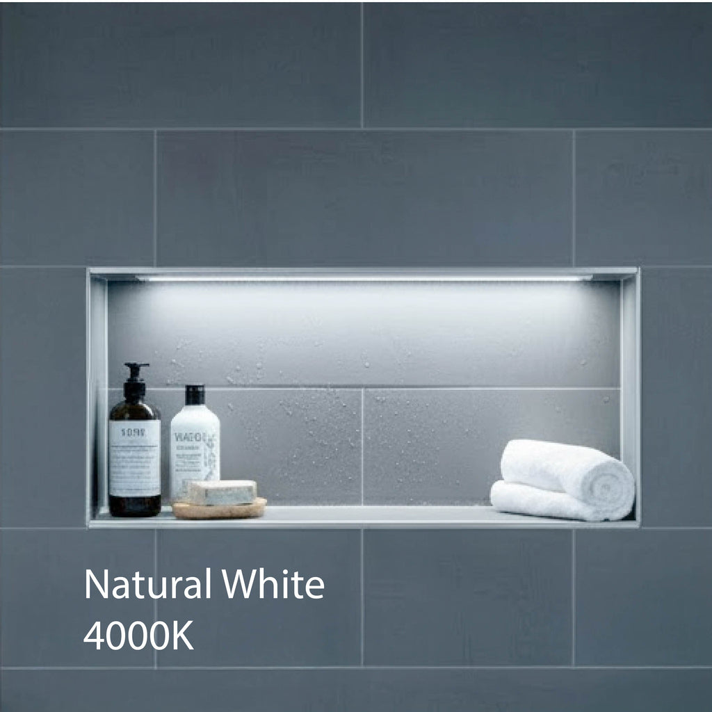 4000K Natural White - Shower Niche Lighting Installation Kit – Made to Order
