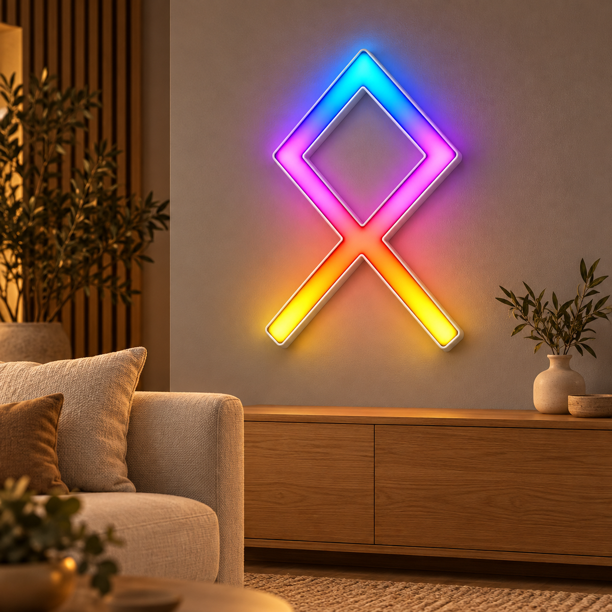 Othala Rune RGB LED Wall Light — 24″