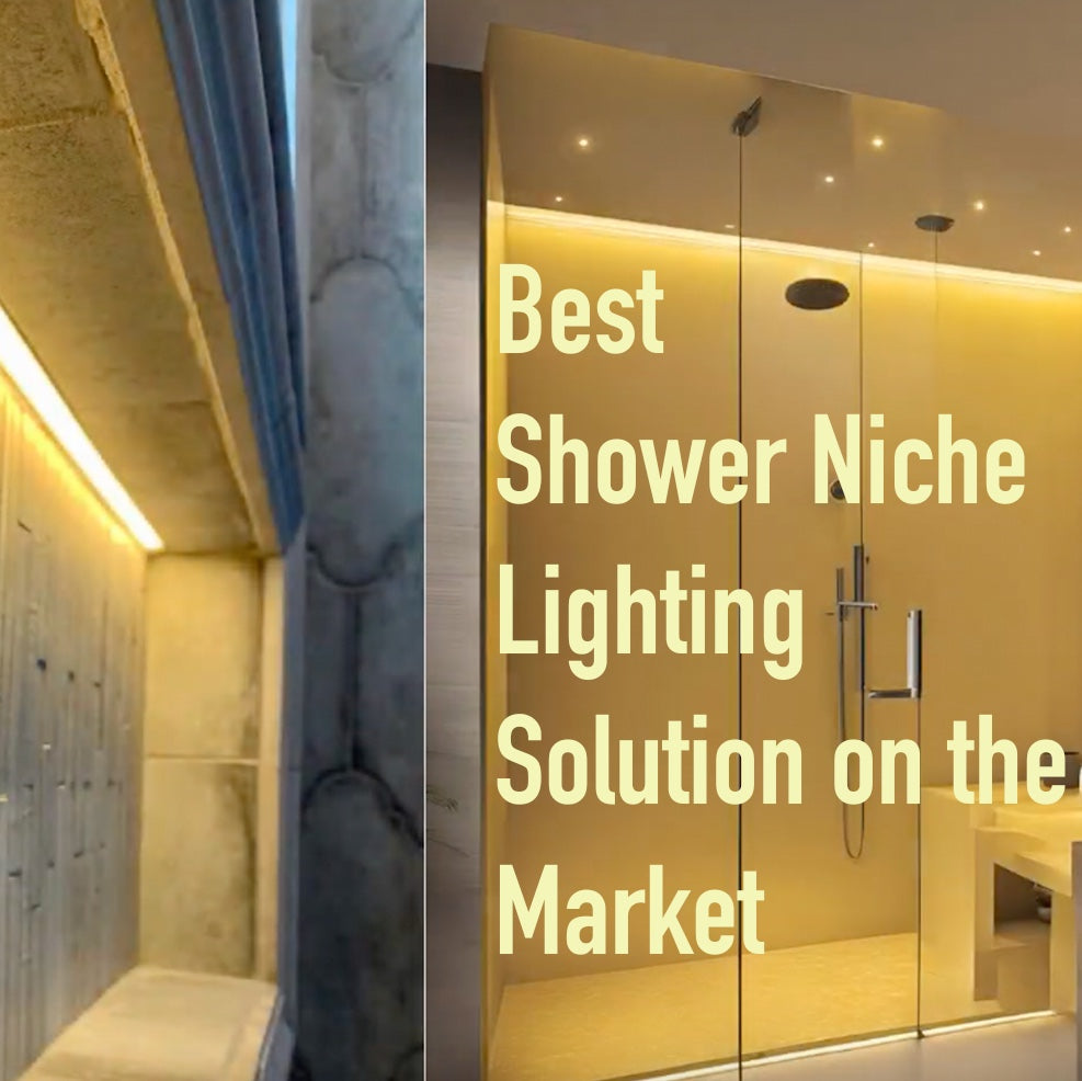 6000K Daylight - Shower Niche Lighting Installation Kit – Made to Order