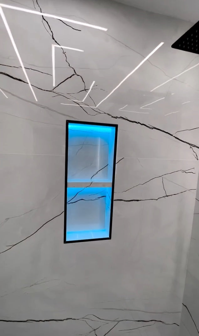 Blue - Shower Niche Lighting Installation Kit – Made to Order