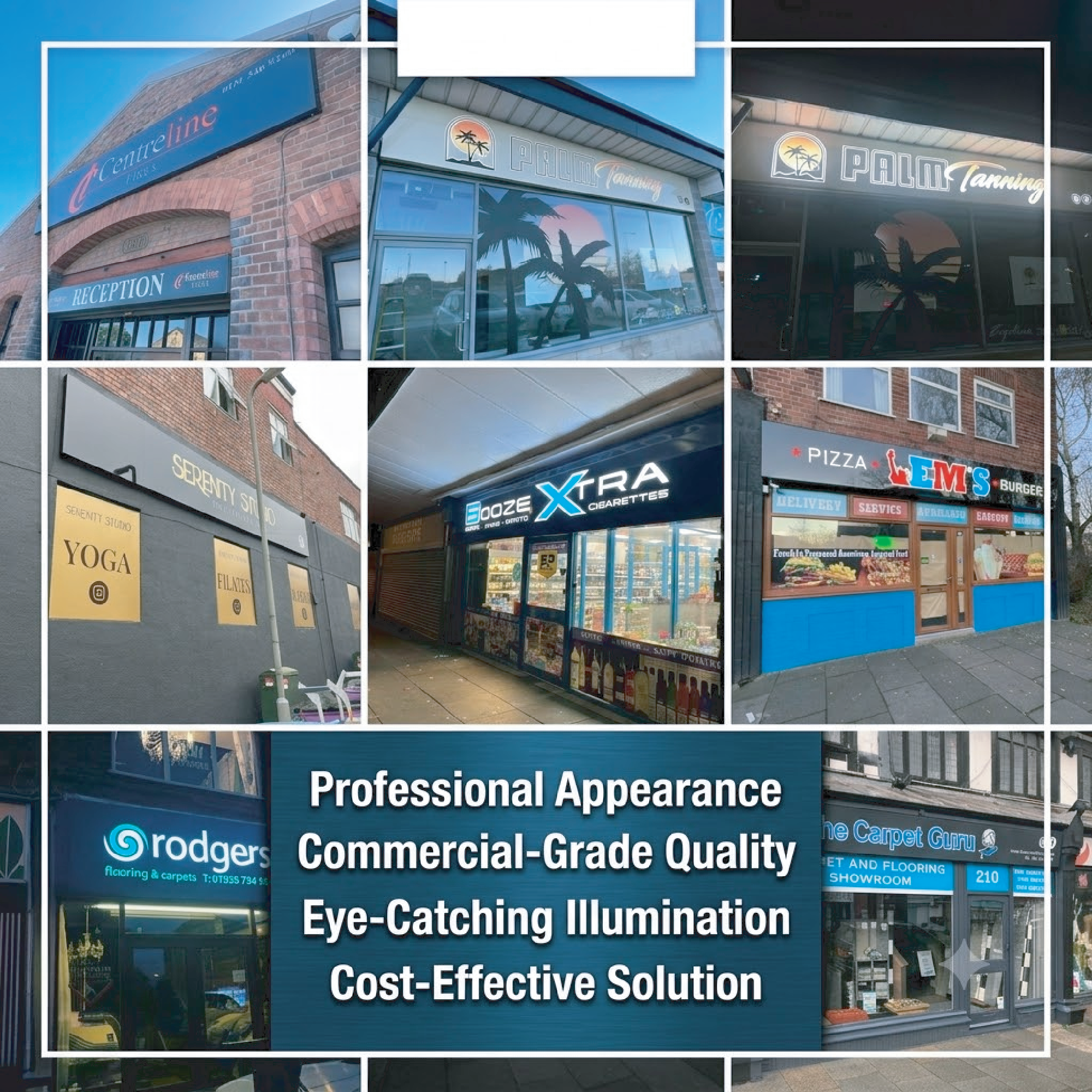 Configure Your Perfect Storefront Business Signs | Budget-Friendly Self-Installed Solution
