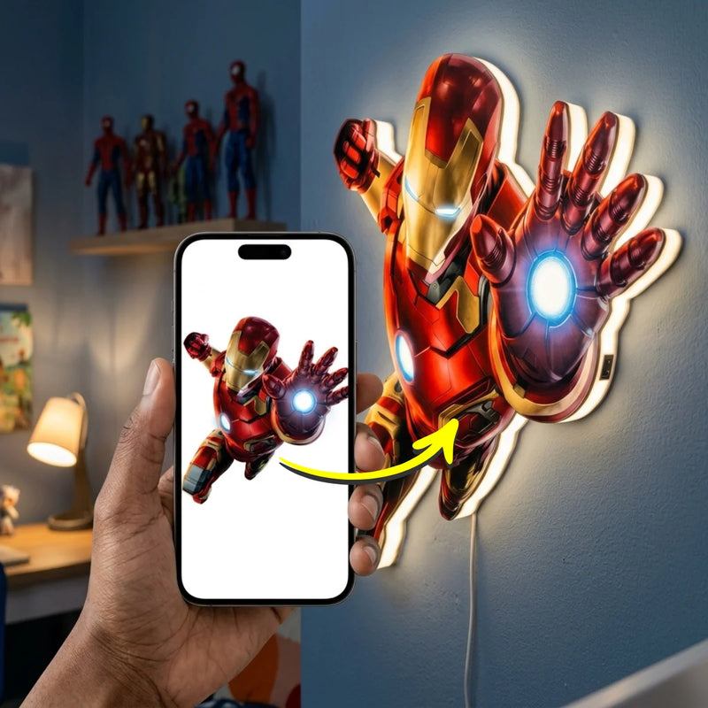 Turn Your Drawing, Logo, or Graphic into a Personalized LED Custom Shaped Lightbox Lamp