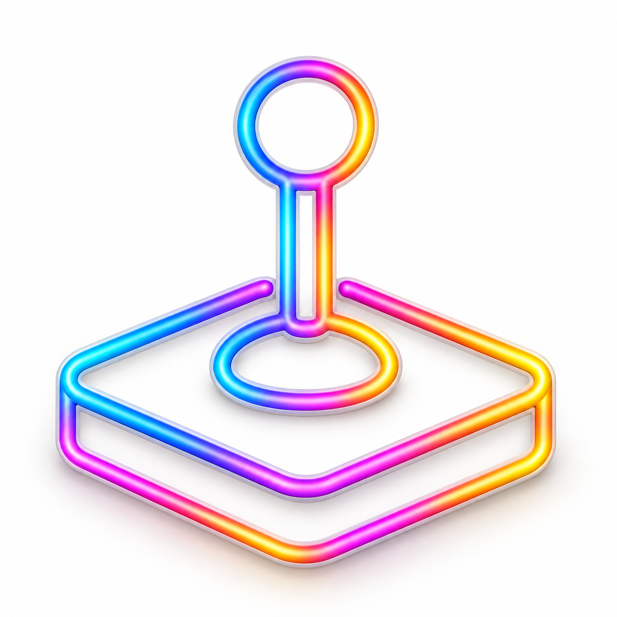 Arcade Joystick RGB LED Wall Light — 24″