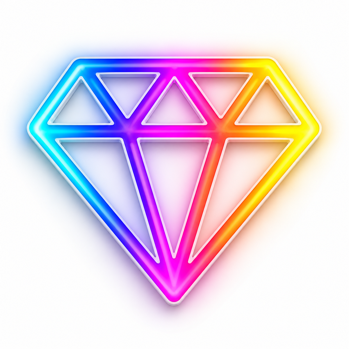 Diamond RGB LED Wall Light — 24″ Tall