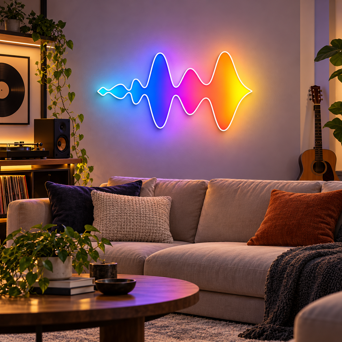 Audio Equalizer RGB LED Wall Light — 24″ Wide (Provisional)
