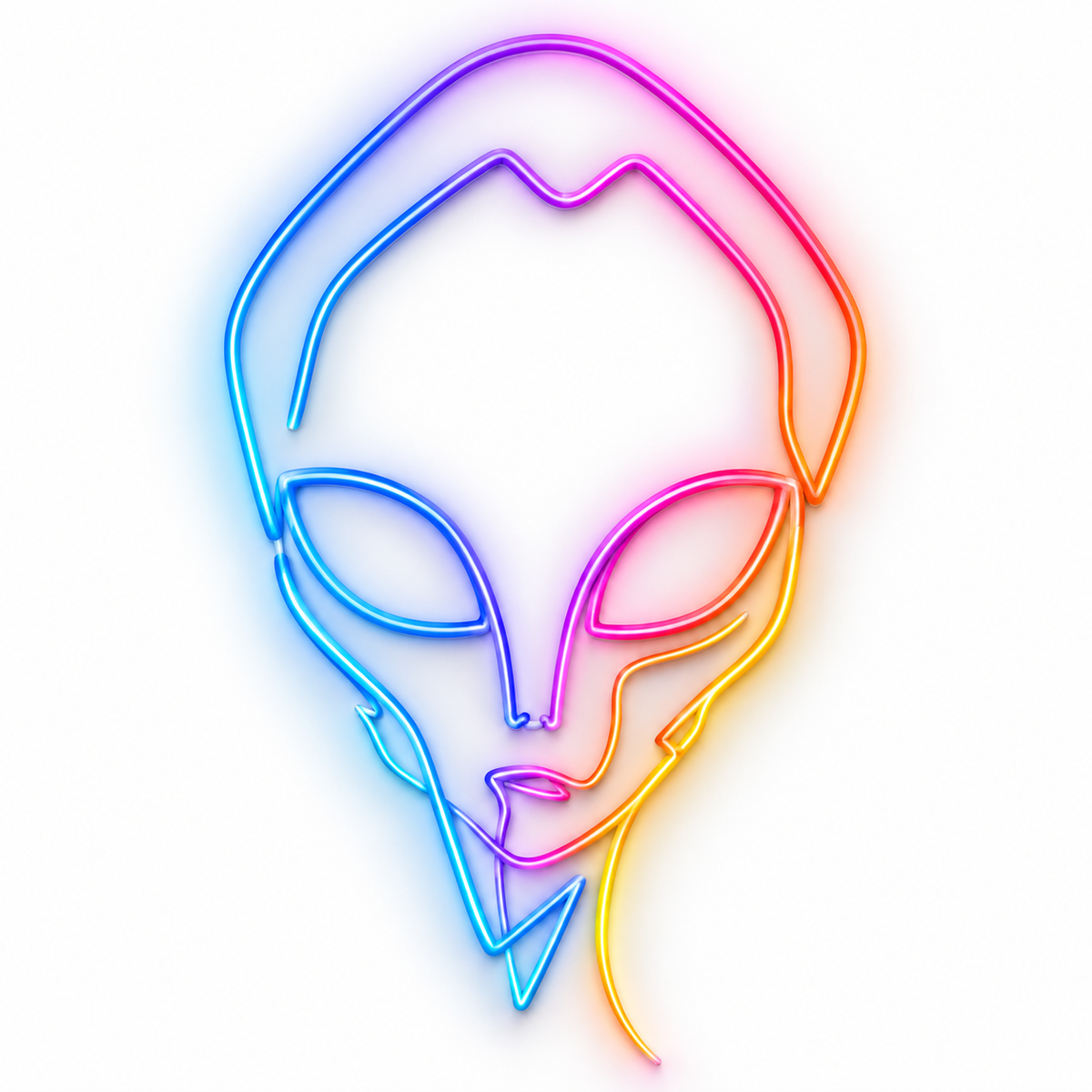Elongated Alien RGB LED Wall Light — 24″