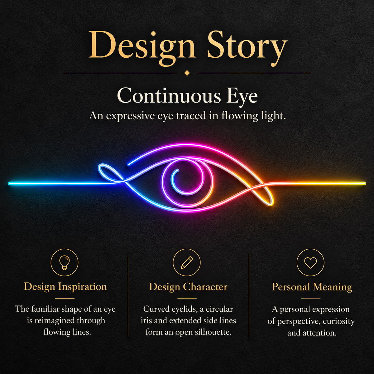 Flowing Eye RGB LED Wall Light — Approx. 116.8″