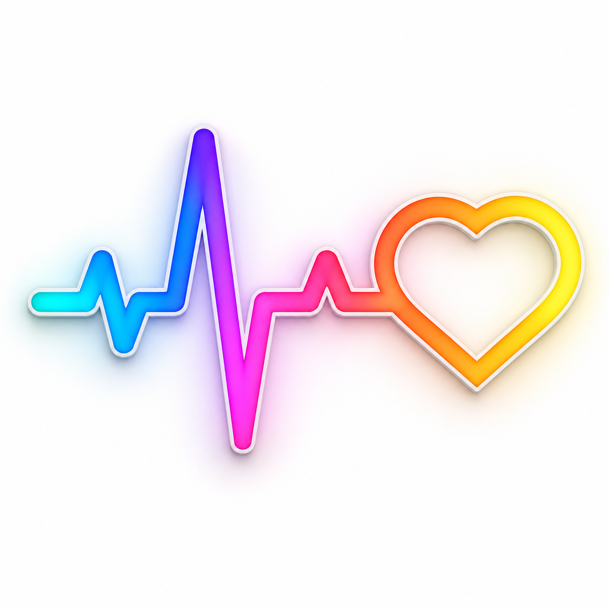 Heartbeat with Heart RGB LED Wall Light — 24″ Wide (Provisional)