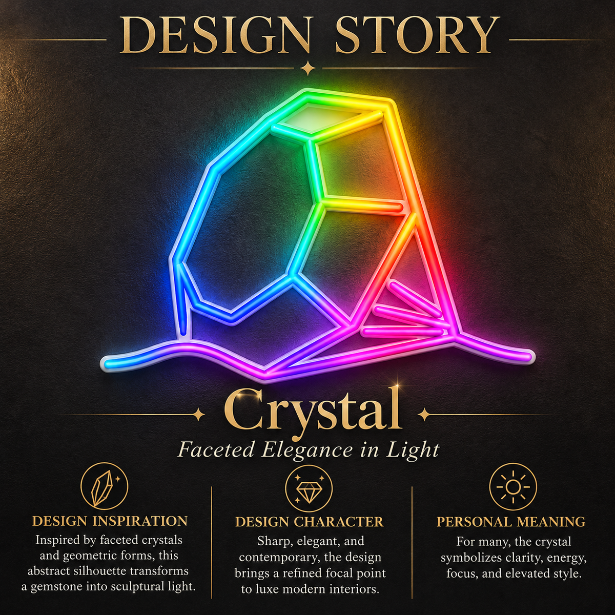 Low-Poly Bird RGB LED Wall Light — 24″ Wide