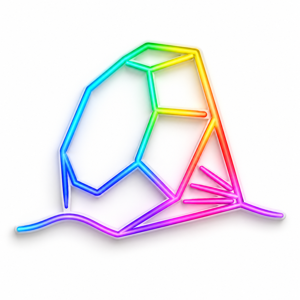 Low-Poly Bird RGB LED Wall Light — 24″ Wide