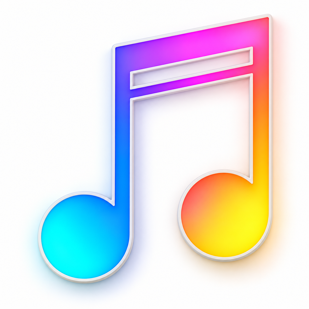 Musical Notes RGB LED Wall Light — 24″ Tall (Provisional)